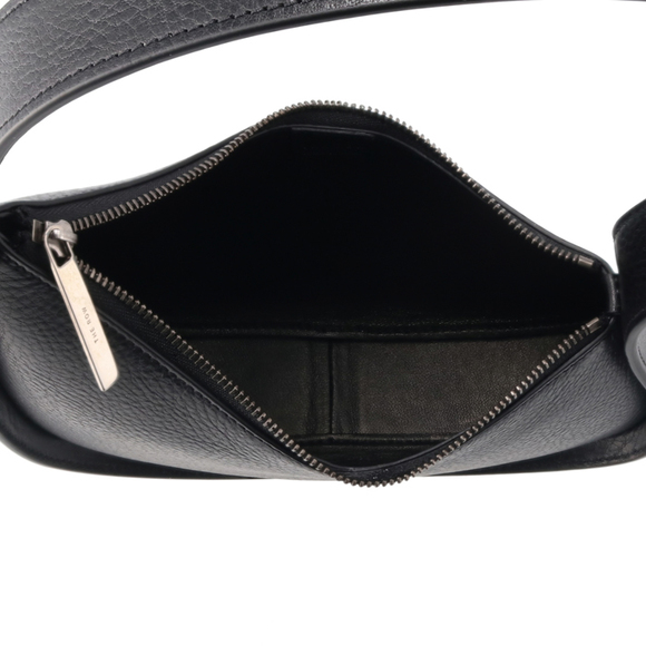 The Row Half Moon Shoulder Bag Grain Black - Picture 6 of 7